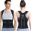 WEIO Fascia Posturale Spalle Schiena Uomo: Correttore Posturale Fascia Lombare Supporto Donna - Tutore Spalla Busto Schiena Dritta Elastica Regolabile - Ortopedico Cintura per Raddrizza Schiena Collo L