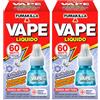 Eurocali 2x Vape Ricarica Liquida Antiodore per Diffusore Elettrico Repellente Antizanzara contro Zanzare Comuni e Tigre Presidio Medico Chirurgico - 120 Notti di Protezione