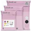 Zenacasa - 30 Buste Per Spedizioni Vinted - Taglie S/M/L - Buste Plastica Per Spedizioni Opache, Ultra Resistenti e Impermeabili, Rosa