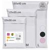 Zenacasa - 30 Buste Per Spedizioni Vinted - Taglie S/M/L - Buste Plastica Per Spedizioni Opache, Ultra Resistenti e Impermeabili, Grigio chiaro