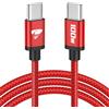 Aioneus Cavo USB C USB C,100W 5A Cavetto Caricatore Ricarica Rapida Usbc 2M Filo Caricabatterie Carica Nylon Cavo Type C to Type C per iPhone 15 16 Pro Max/Plus iPad Pro/Air MacBook Galaxy S23 S22 S24