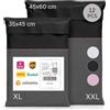 Zenacasa - 12 Buste Per Spedizioni Vinted - Taglie XL/XXL - Buste Plastica Per Spedizioni Opache,Ultra Resistenti e Impermeabili, Nero