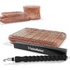 Heimfleiss® Tiralegacci + Legacci ramati 1,0 x 100-160 mm (250 pezzi) - Set di legacci di alta qualità & tiralegacci per chiusura sacchi - Tendi legacci Legacci occhiellati