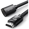 UGREEN Cavo Prolunga HDMI 2.1 8K 60Hz Maschio a Femmina ad Alta Velocità Compatibile con Mac mini M4 Pro PS5 PS4 Xbox One X PC HDTV, 0.5M