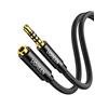 UGREEN Cavo Prolunga Jack 3,5mm con Microfono Cable Aux 4 Poli in Nylon Audio Stereo Maschio a Femmina Compatibile con Switch, Altoparlante, SmartPhone, PC, Cellulare (2M)