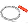 Nirox Sturalavandini a spirale 3m x 5mm - Sturatubi a molla - ideale per rimuovere i peli dagli scarichi - Sturalavandino spirale impugnatura in legno ruotabile