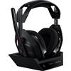 Logitech G Astro A50, cuffia con microfono gaming wireless LIGHTSPEED + base ...