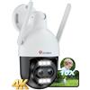 Ctronics 10X Zoom Ibrido 4K Telecamera WiFi Esterno Metallo, Doppio Obiettivo...