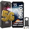 Ulefone Armor X16 Pro 5G Rugged Smartphone 2025 Android 15 Cellulare Rugged 1...