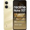 realme Note 70T 4G Smartphone 4+256GB, 6.75 pollici Schermo, Nero Oro Spiaggi...