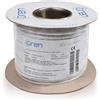 Oren Kablo Oren CAT6 Cavo Ethernet 100m Bianco Slim Filo di rame puro 23 AWG, larghez...
