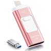 ROSPE Chiavetta USB da 512 GB per iPhone, chiavetta Lightning certificata MFi...