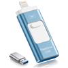 ROSPE Chiavetta USB da 512 GB per iPhone, chiavetta Lightning certificata MFi...