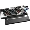 YUNZII AL80 Tastiera Meccanica Wireless,CNC Completamente in Alluminio,Displa...