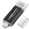 LEIZHAN Type C USB Flash Drive 512GB OTGOn the Go 2 in 1 USB 3.0 & TypeC Flas...