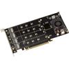 KALEA-INFORMATIQUE KALEAINFORMATIQUE Scheda controller M2 PCIe x16 per 4 SSD M.2 NVMe M Key con ...
