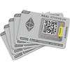 Ballet REAL Ethereum 5Pack Cold Wallet - 5 carte fisiche in acciaio inox, off...