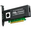 GLOTRENDS ST560 Adattatore Quad M.2 NVMe a PCIe 3.0 X8 con biforcazione PCIe,...