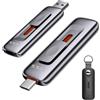 SSK Chiavetta USB 512 GB fino a 1000 MB/s, SSD USB 3.2 Gen2 con design pushpu...