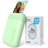 Liene Pearl K100 Stampante Portatile, 2x3 Stampante Fotografica Istantanea co...