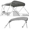 DJJYCTNM Tendalino Barca 3 Archi Resistente, in Tessuto Oxford 600D Impermeabile, con Struttura in Alluminio da 2,5 Cm, 2 Pali di Supporto Posteriori e 2 Cinghie(Black,200-213cm/79-84in)