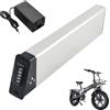 HJGHY ,48v 10.4ah, Batteria al Litio per Bici Pieghevole da 36 V 10 Ah 13 Ah 15 Ah 17 Ah Batteria BMS Integrata da 48 V 14 Ah 10,4 Ah per e-Bike Pieghevoli con Motore e Caricabatterie