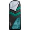 Rangland Sacco a pelo con imbottitura integrata (AirPack Sleeper) - materassino gonfiabile tutto in uno e coperta con cerniera per campeggio con pompa a pedale integrata (nero/verde) 210 x 80 cm