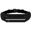 alloneslife Marsupio da cintura con supporto per telefono Cintura da corsa Marsupio sportivo multifunzionale, Nero , M, Bellezza di massa