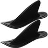 JOINPAYA 2 Pezzi Shark-Fin per Tavola da Surf e SUP in PVC Nero, Funzione di Aumento Stabilità e Direzione per Un'atmosfera Estiva in Paddle Board e Seat Board