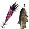 Genérico Squid Jig - Esca da pesca in acqua salata | Pancia rotonda realistica con gancio | Per spigola, polpo, lago fiume, riserva, area costiera lungo la riva
