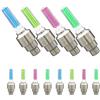 ibasenice 12 Pezzi Luci LED per Bici Valvola, Luci per Cerchioni di Bicicletta in Alluminio e Plastica, Lunga Durata Batteria e Prestazioni Stabili, per Ciclismo Notturno