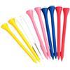 AKDJGFP Tees da Golf Tee for Palline da Golf 42mm 54mm 70mm 83.0mm Lunghezza 50 Pezzi Confezione da 100 Tee in Legno Multicolore Accessori Step Down(54mm 50 PCS)