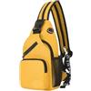 DASJKDI Borsa a tracolla Uomo Casual Petto Business Multifunzionale Zaino da donna sportivo ciclismo viaggio per escursioni(Yellow)