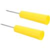 COLLBATH Supporto per Canna da Pesca da Spiaggia 2 Pezzi, Portacanne in Plastica Giallo Leggero e Versatile, per Pesca da Riva e Attività All'aperto