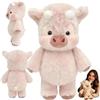 Generico Peluche Che Corre, 45cm Peluches Di Cinghiale, Adorabile Animale Peluche Muccas Pelosa, Running Highland Cow Plush, Peluches Interattivi con Zampe Mobili per Alleviare lo Stress