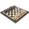 Chess and games shop Muba Bellissimo set di scacchi in legno artigianale con scacchiera in legno e pezzi di scacchi artigianali - Idea regalo (18,5 (47 cm))