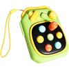 Syglawnd attività di apprendimento per Bambini, Giocattolo sensoriale per Bambini, Gioco Portatile Portatile con Suono (Verde), Giochi da Tavolo