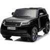 FINOOS Auto elettrica per bambini Range Rover. 12 V con telecomando a 2,4 GHz, 4 motori 12 V 45 W, 1-6 anni (Nero)