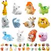 Generic Mini animali in resina, 40 pezzi Miniatures, e mini personaggi di animali, per interni, esterni, tablet, giardino delle fate, ragazzi, ragazze e amanti delle feste