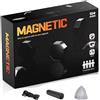 BeVistoso Gioco Magnetico Gioco Magnetico Portatile con Corda per Giochi da Tavolo per Famiglie, 20 Pezzi magnetici in Scatola Nera
