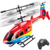 VATOS Elicottero telecomandato, 2.4GHz Altitude Hold Birdy elicotteri RC con giroscopio e luce LED, One-Key decollo e atterraggio, 3.5 CH Radio Controlled Aircraft per bambini adulti principianti