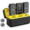 Neewer CM28 PRO Microfono Lavalier Wireless Bavero con Custodia Ricarica, Aud...