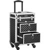 SONGMICS Trolley per cosmetici, Valigia Porta Trucchi, Trolley Make Up, 2 Cas...