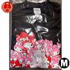 Sanrio JUNJI ITO x SANRIO MY MELODY Tomie Gal T-Shirt Nera Taglia M Giappone Autenti...