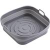 Adlereurope ADLER EUROPE AD 6735 - Inserto in silicone per friggitrice ad aria calda, quadrato, 19,7 cm, riutilizzabile, silicone alimentare senza BPA