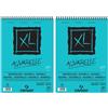 Canson XL Aquarelle Set di 2 album di carta per acquarello, con spirale sul ...
