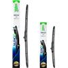 VALEO Silencio - Coppia di Spazzole Tergicristallo Premium Ibride per la Sostituzione del Ricambio Originale per Tutte le Stagioni VH134 + VH122 - Anteriore, Lunghezze: 650mm + 350mm - 574734 + 574722
