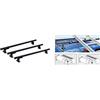 GEV 9408 Barre Porta Tutto Professional, Set di 3 & 9301 Rullo per Barre Portatutto Professional