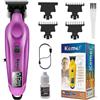 KEMEI 1693 Tagliacapelli Uomo Professionale, Regolabarba Uomo con Lama Ipoallergenica, Motore Potente da 7000 giri/min, Display LED, 3 Pettini Limitatori, per Uso Domestico e da Salone