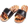 SEWOART Pantofole unisex per massaggio ad agopressione, in EVA e tessuto, antiscivolo, per la dei piedi per fascite plantare e, per una camminata sana, colore nero